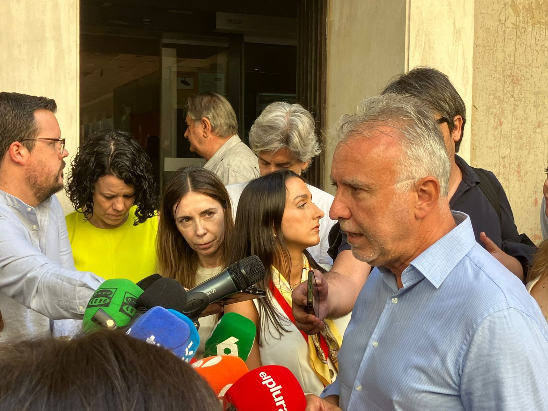 El ministro de Política Territorial, Ángel Víctor Torres, a su llegada al Comité Federal