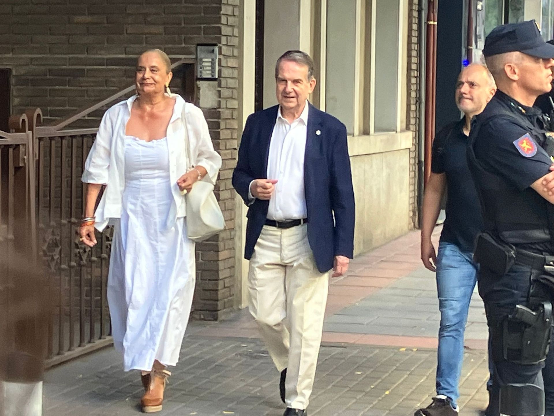 Llegada del alcalde de Vigo, Abel Caballero, en su llegada a Ferraz