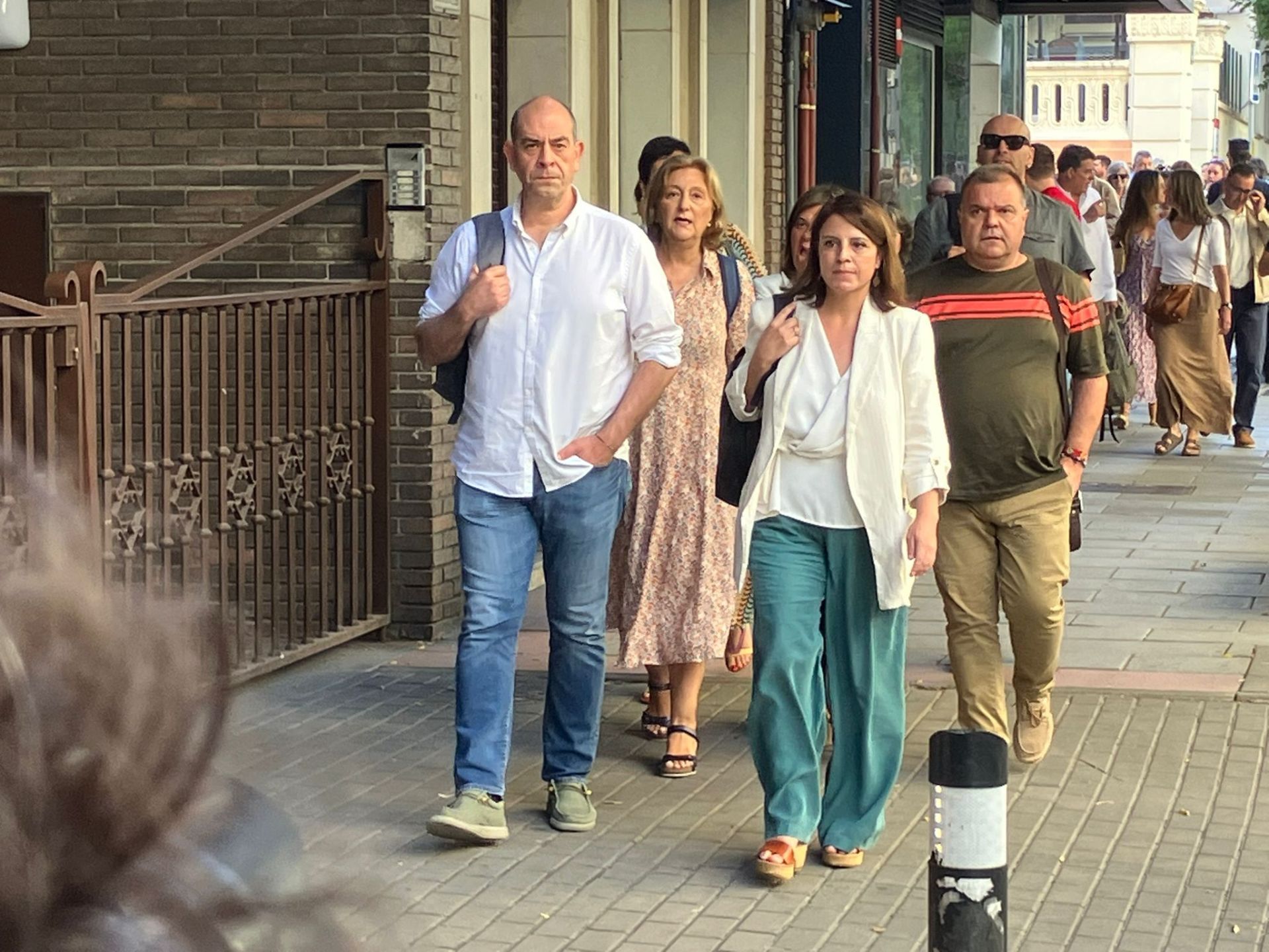 La delegada del Gobierno en la Comunidad Autónoma del Principado de Asturias llega al  Comité Federal