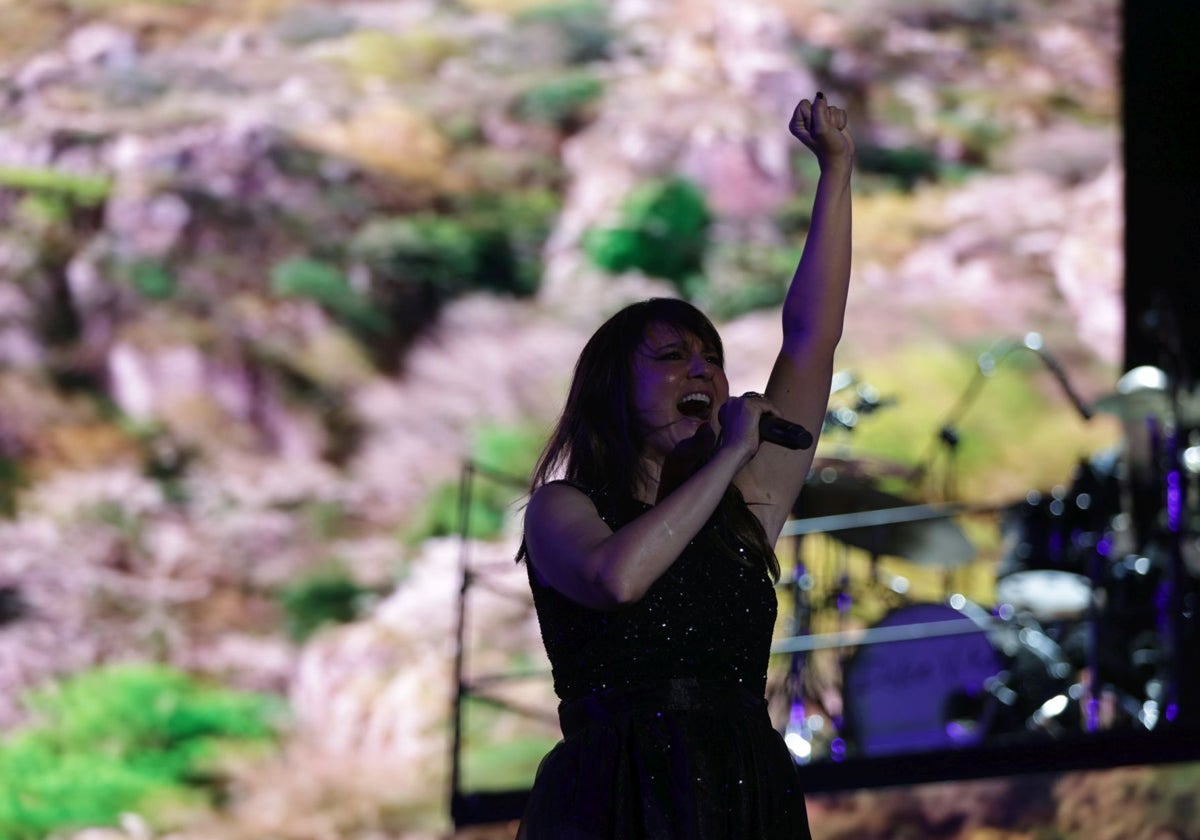 Eva Amaral, en un momento del concierto