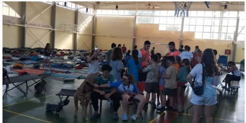 Una fuerte tormenta obliga a evacuar a los 80 niños y sus monitores de un campamento en Sigüenza (Guadalajara)