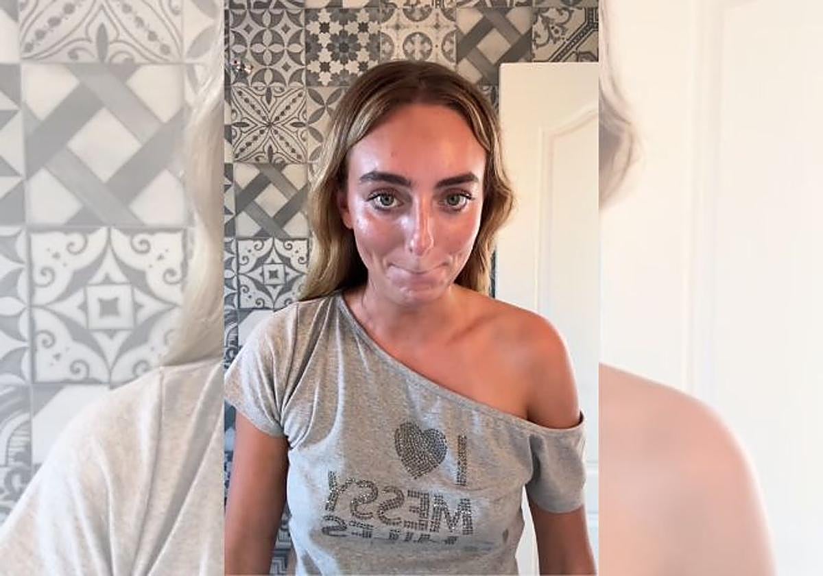 Natalia Palacios en su video de TikTok