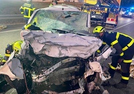 El accidente de tráfico ha tenido lugar en el kilómetro 1 de la A-384