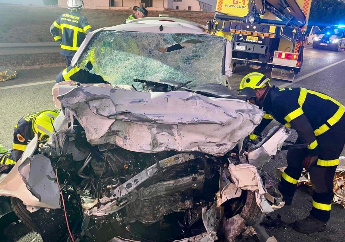 El accidente de tráfico ha tenido lugar en el kilómetro 1 de la A-384