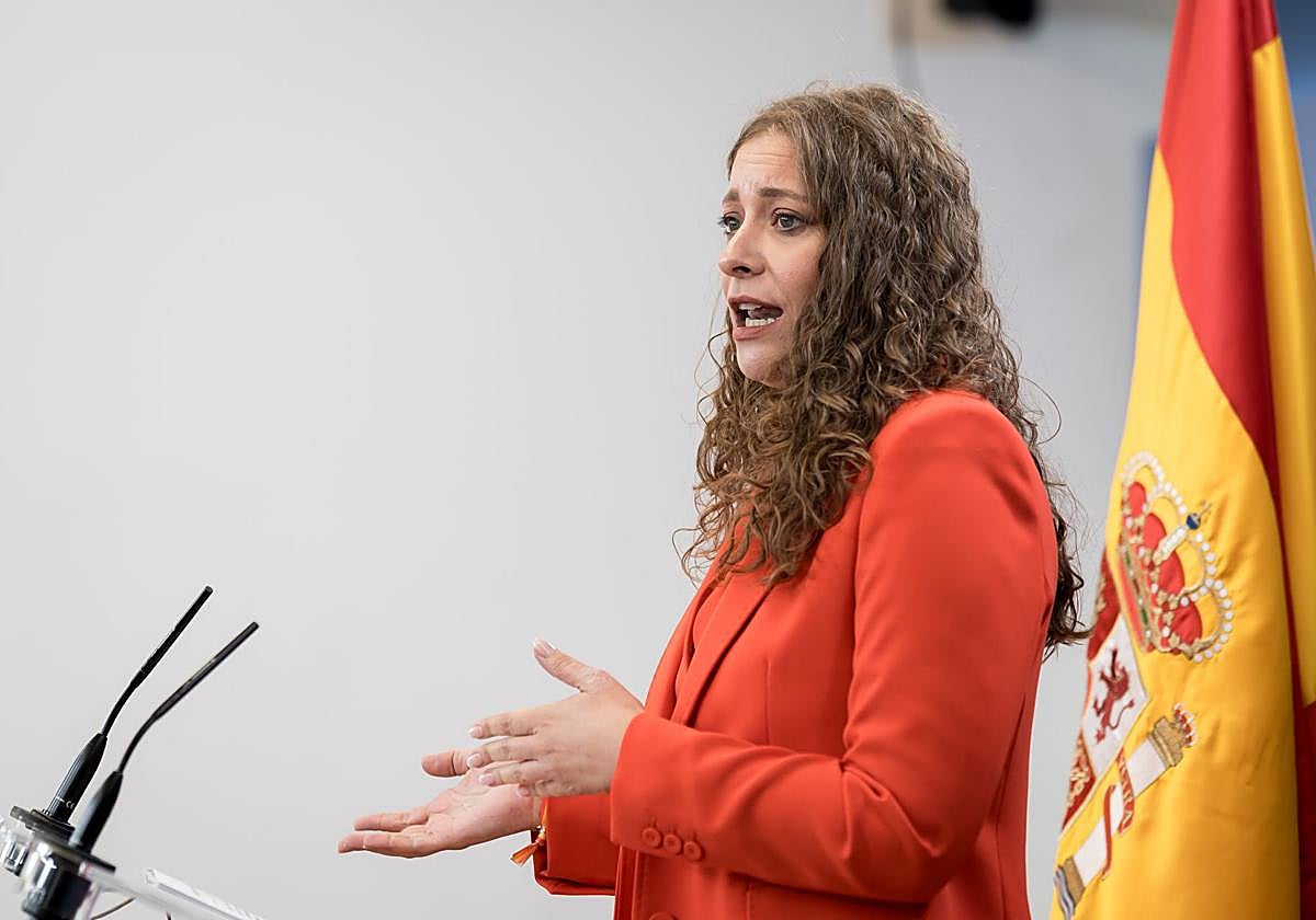 Ester Muñoz, nueva portavoz del PP en el Congreso, en rueda de prensa