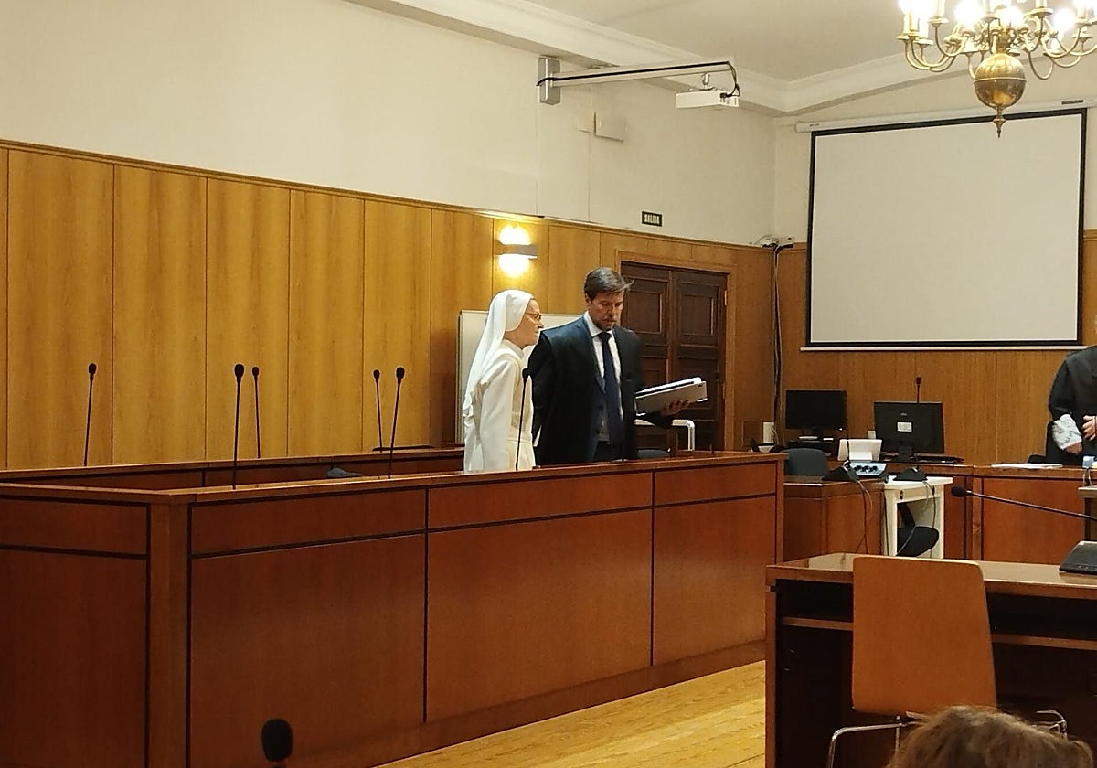 La acusada durante el juicio