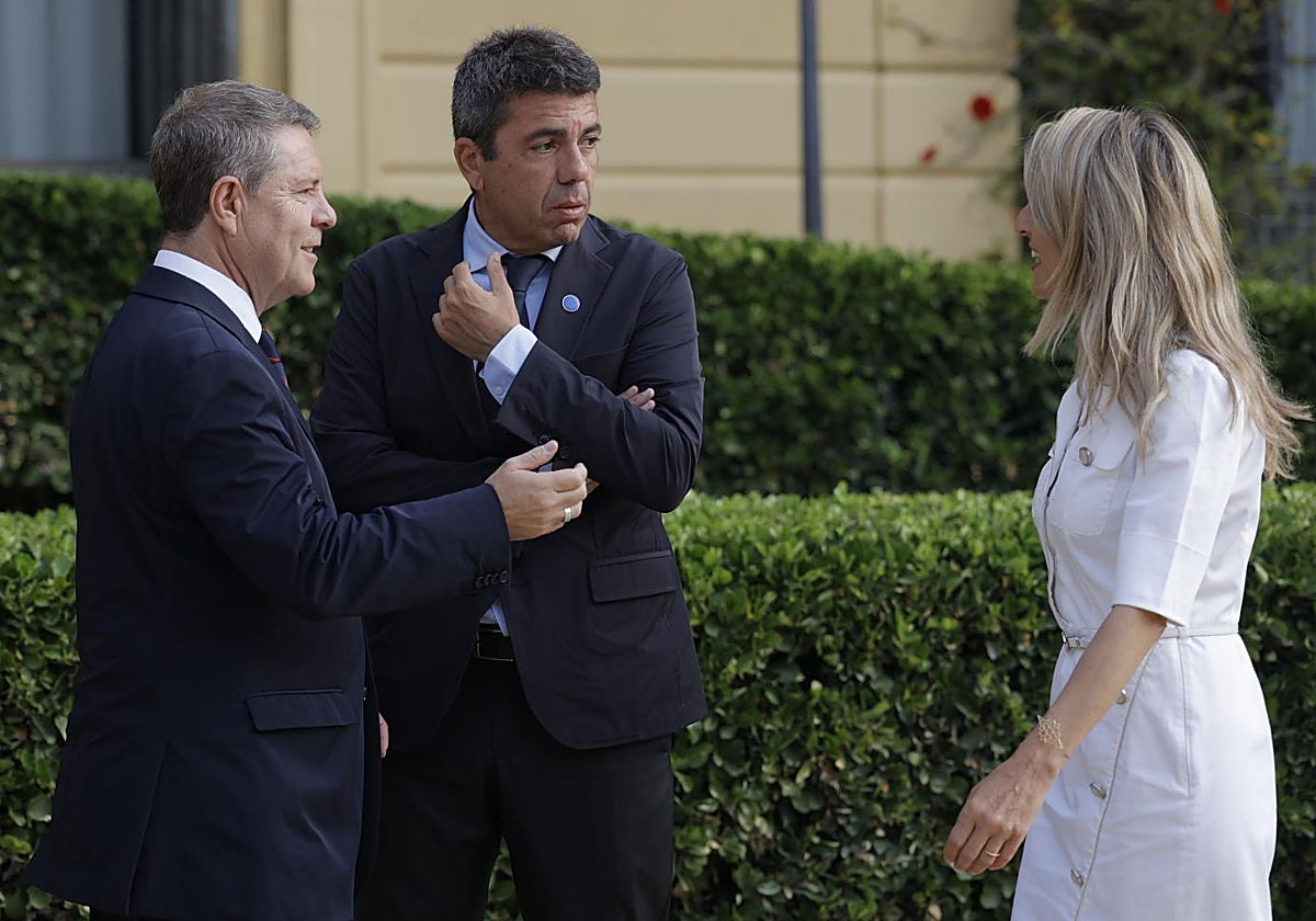 Emiliano García Page, Carlos Mazón y Yolanda Díaz, en la última Conferencia de Presidentes