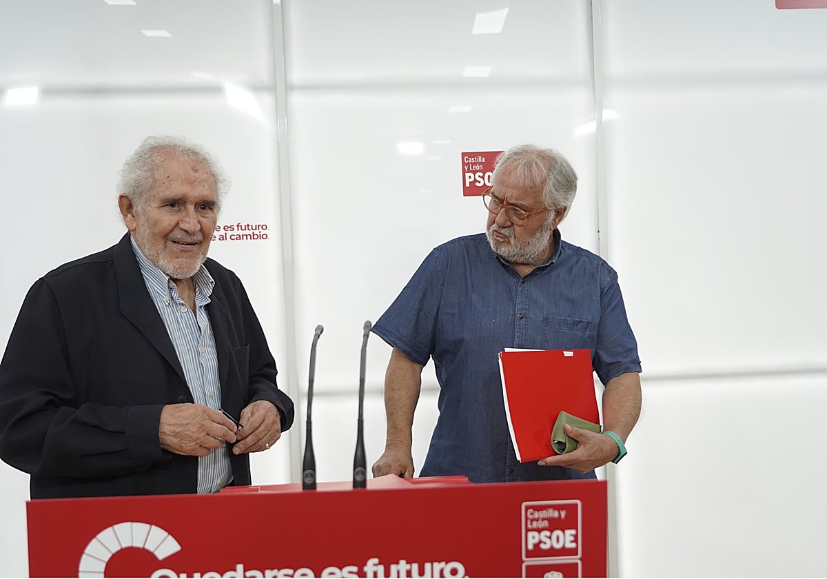 Demetrio Madrid y Juan Colino, este miércoles en Valladolid