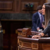 Gabriel Rufián, líder de ERC en el Congreso, entrando al pleno antes del debate de este miércoles