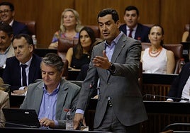 Juanma Moreno acusa a María Jesús Montero de urdir una «estrategia para reventar» los plenos del Parlamento andaluz