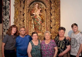 San Pedro de Palmiches (Cuenca) recupera una talla de la Virgen del Rosario