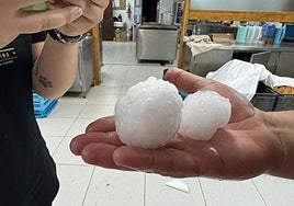 «Era un granizo como pelotas de golf; si le llega a dar un golpe a alguien, le mata»