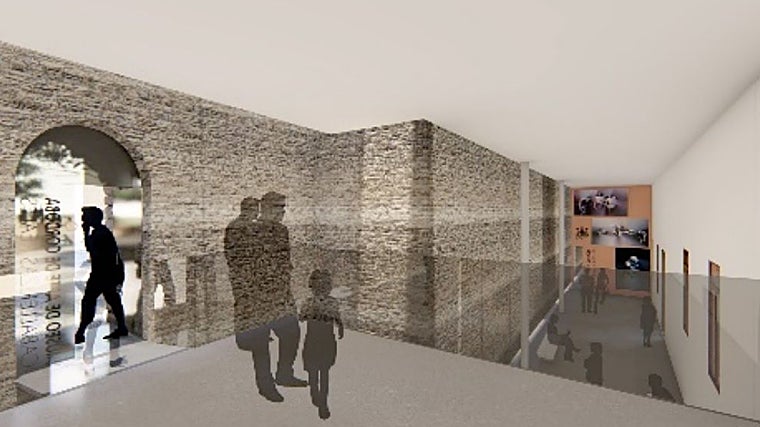 Zona expositiva en Caballerizas Reales