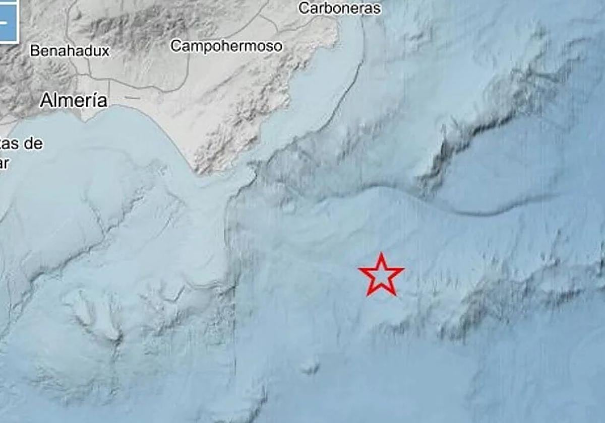Zona en la que se ha producido el terremoto de 5,5 grados de magnitud