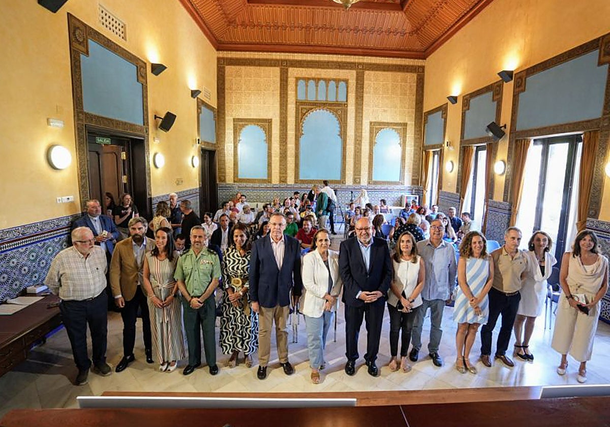 El rector y su equipo, en la presentación del Plan Estratégico de la Universidad de Córdoba