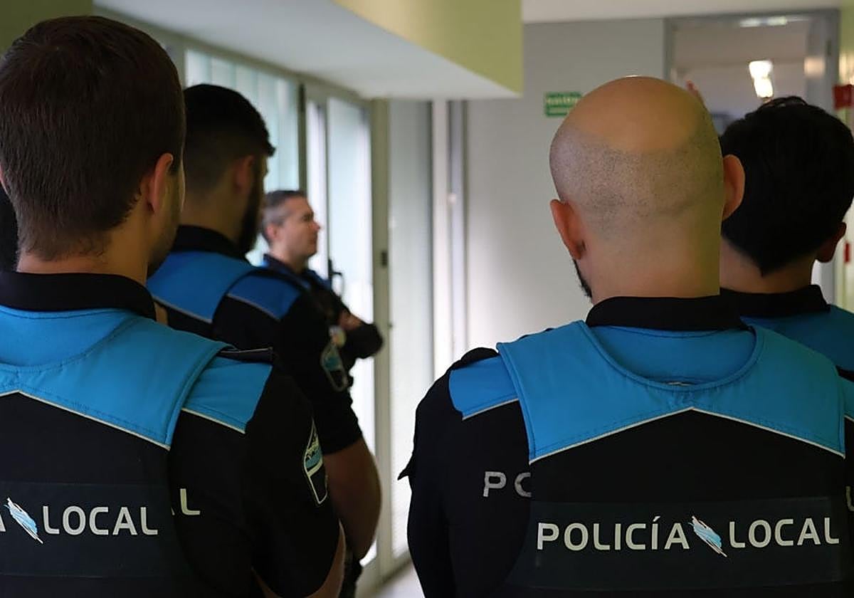 Agentes de la policía local de Lugo