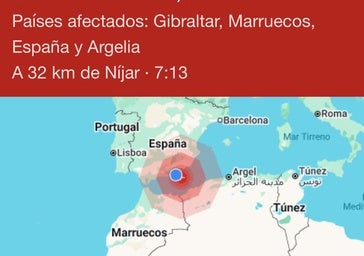 Un terremoto de magnitud 5,4 localizado en aguas de Almería sacude a casi 500 municipios de Andalucía