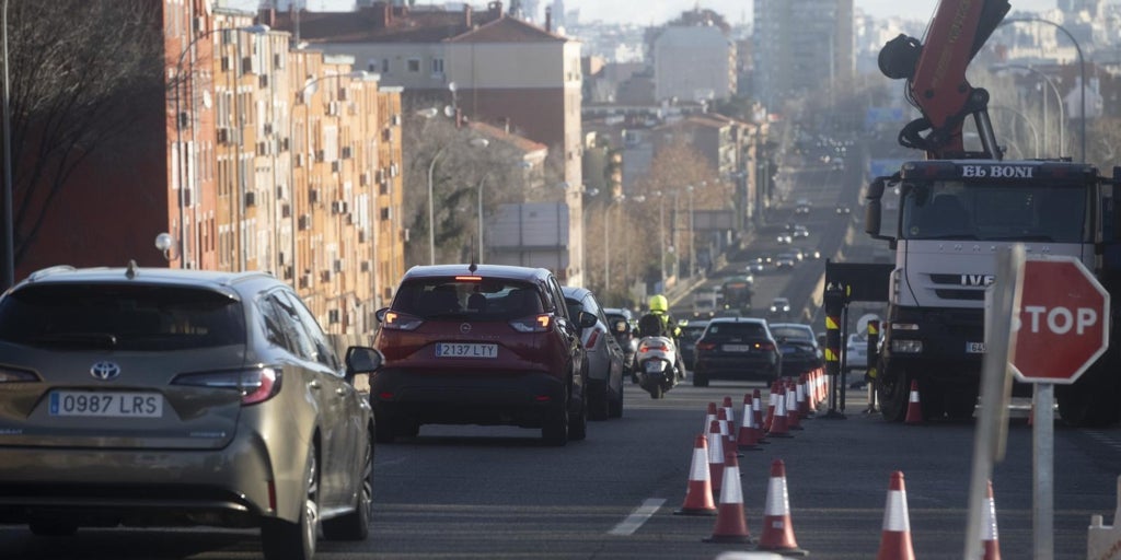 Cierre temporal del acceso de la A-5 a la M-30 en sentido Madrid por las obras del Paseo Verde del Suroeste