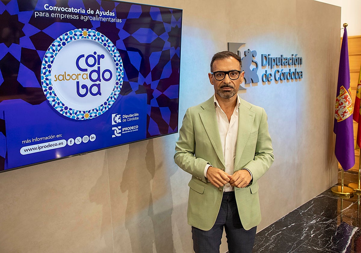 Félix Romero en la presentación de la línea de ayudas de la Diputación de Córdoba
