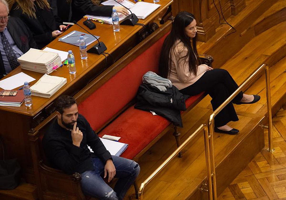 Peral y Albert López, durante el juicio por el crimen de la Guardia Urbana