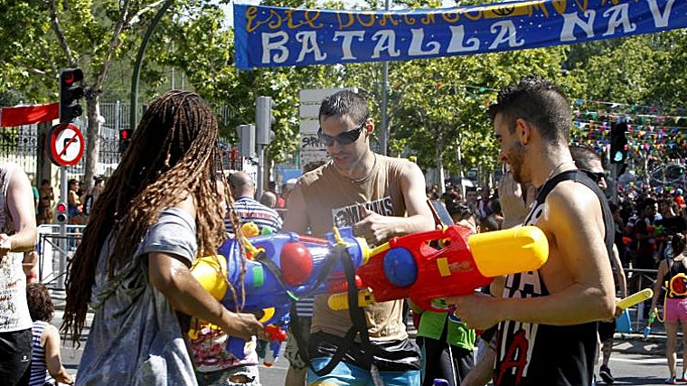 Asistentes a la celebración de la Batalla Naval de Vallecas