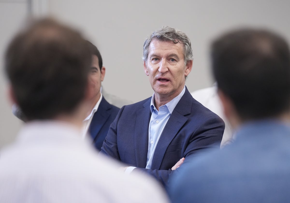 El presidente del Partido Popular, Alberto Núñez Feijóo