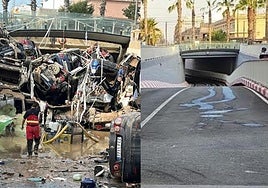 Reabre el famoso túnel de la montaña de coches destrozados por la dana en Valencia