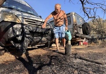 Los vecinos de Navaluenga afectados por el incendio: «Hubo momentos de tensión, pero hoy estamos más tranquilos»