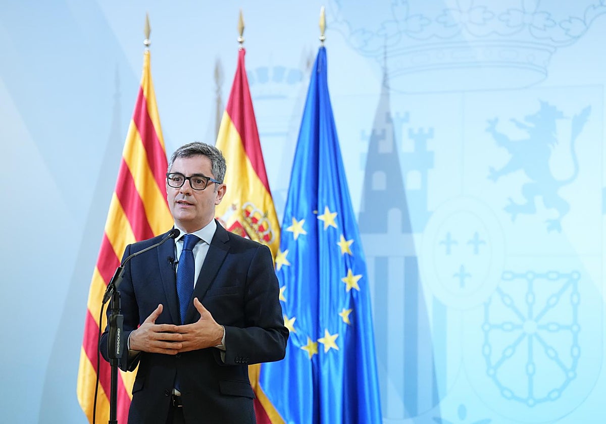 El ministro de Justicia, Presidencia y Relacion con las Cortes, Felix Bolaños