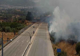 Reabierta la carretera A-7056 que une la A-357 con el Parque Tecnológico tras el incendio de Campanillas