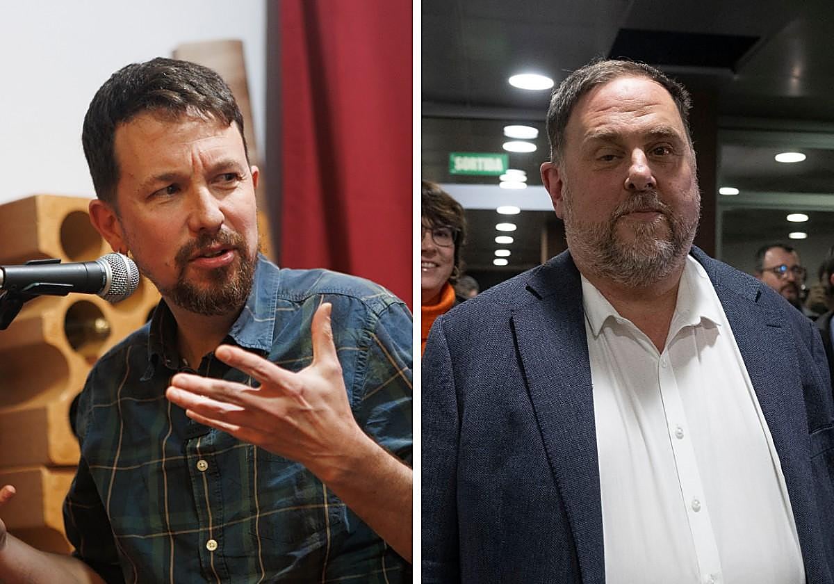 Pablo Iglesias y Oriol Junqueras