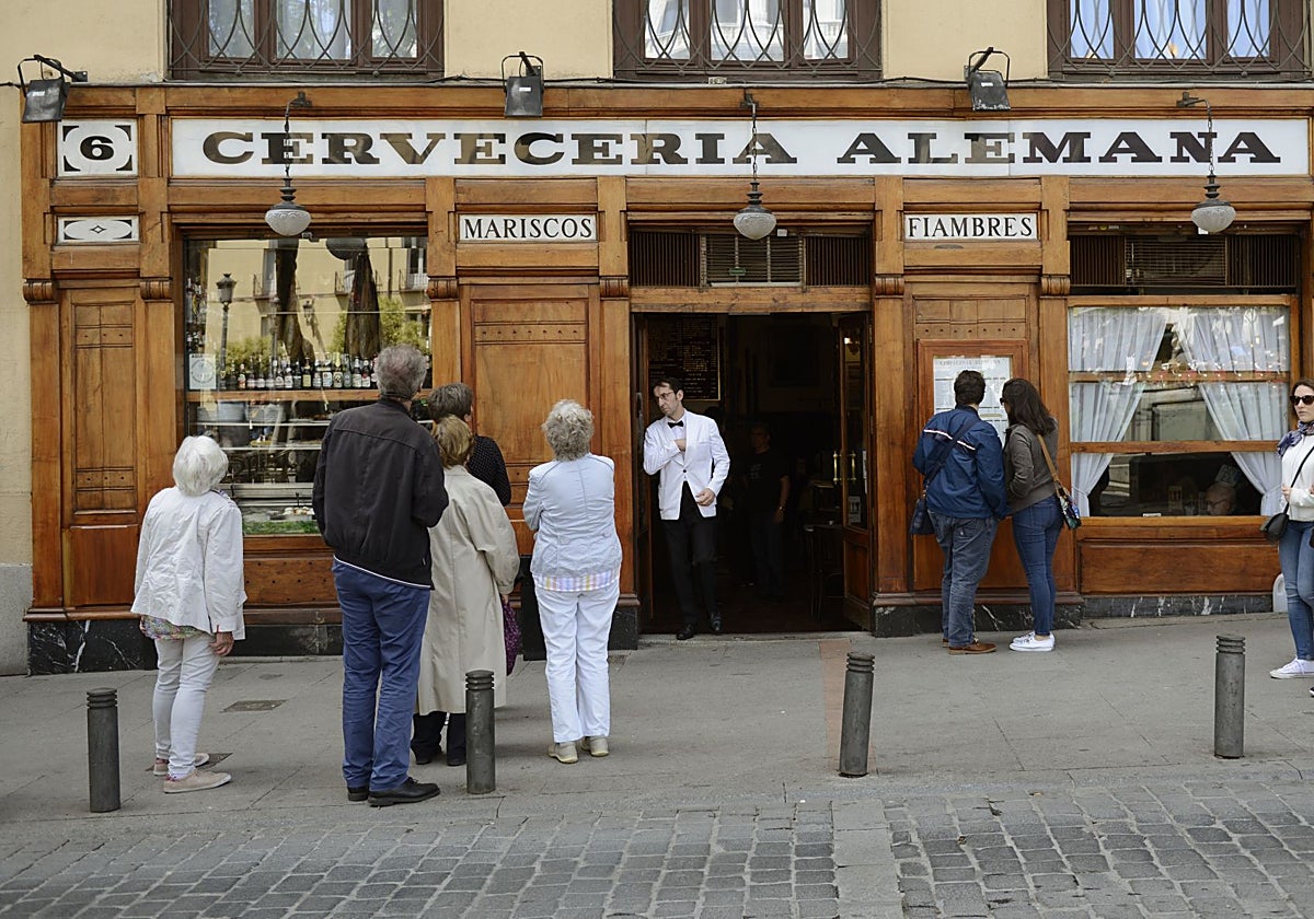 La Cervecería Alemana de la Plaza de Santa Ana de Madrid