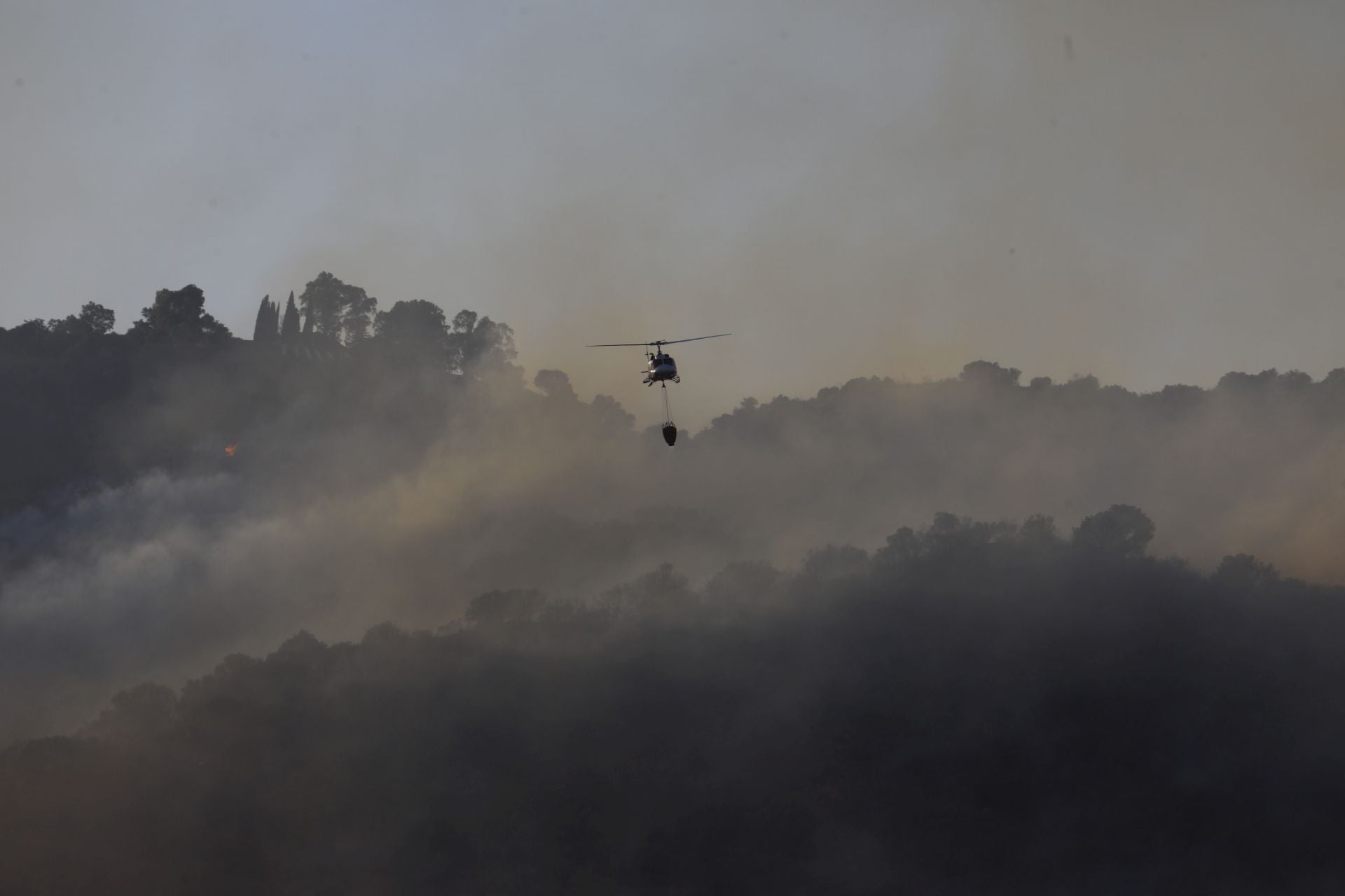 El incendio en la zona del Castillo de la Albaida en Córdoba, en imágenes