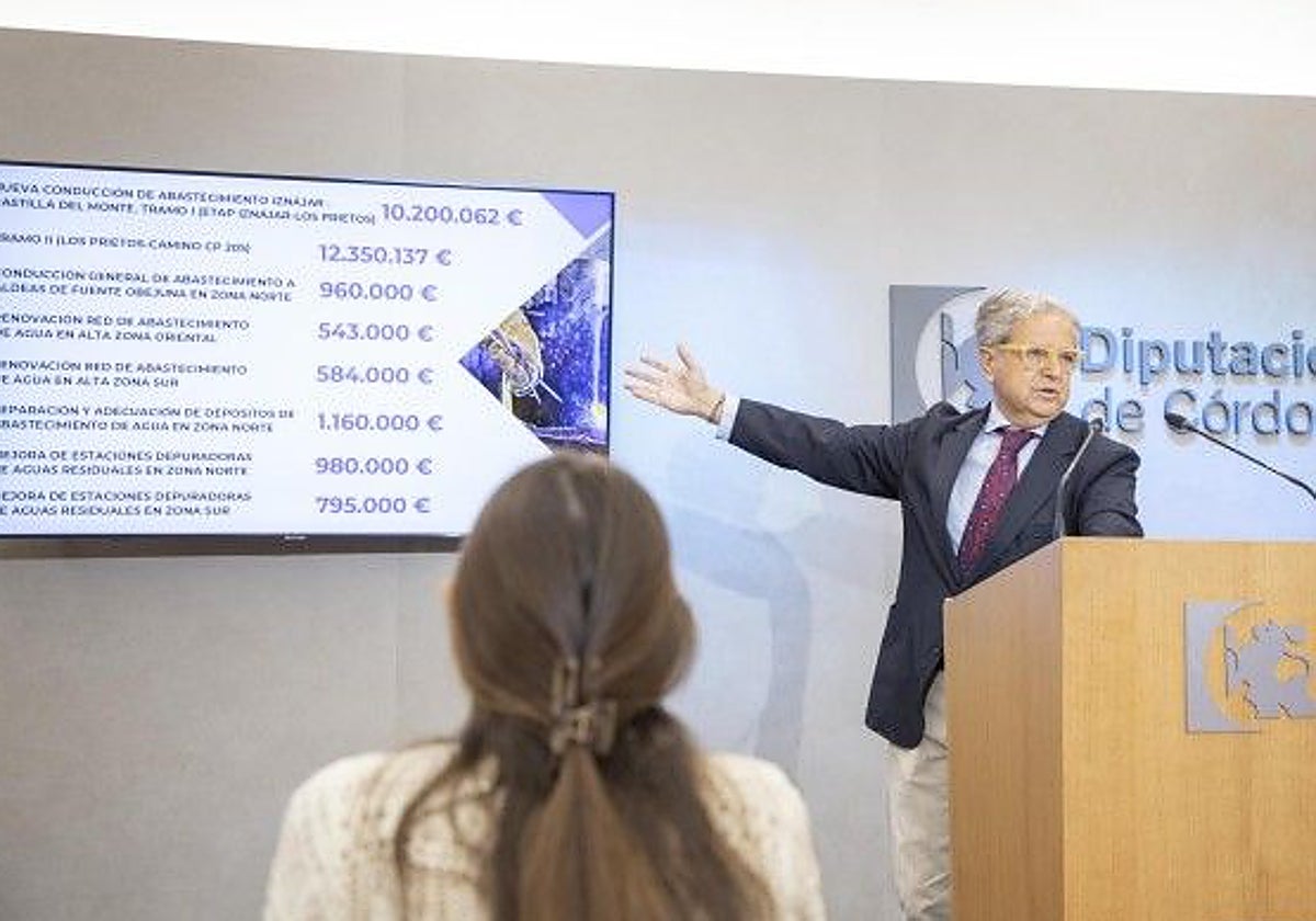 Salvador Fuentes, a la hora de explicar las inversiones