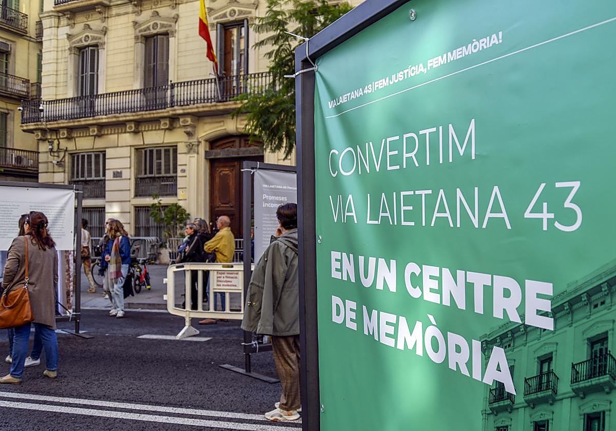 Exposición por la memoria de la Via Laietana.