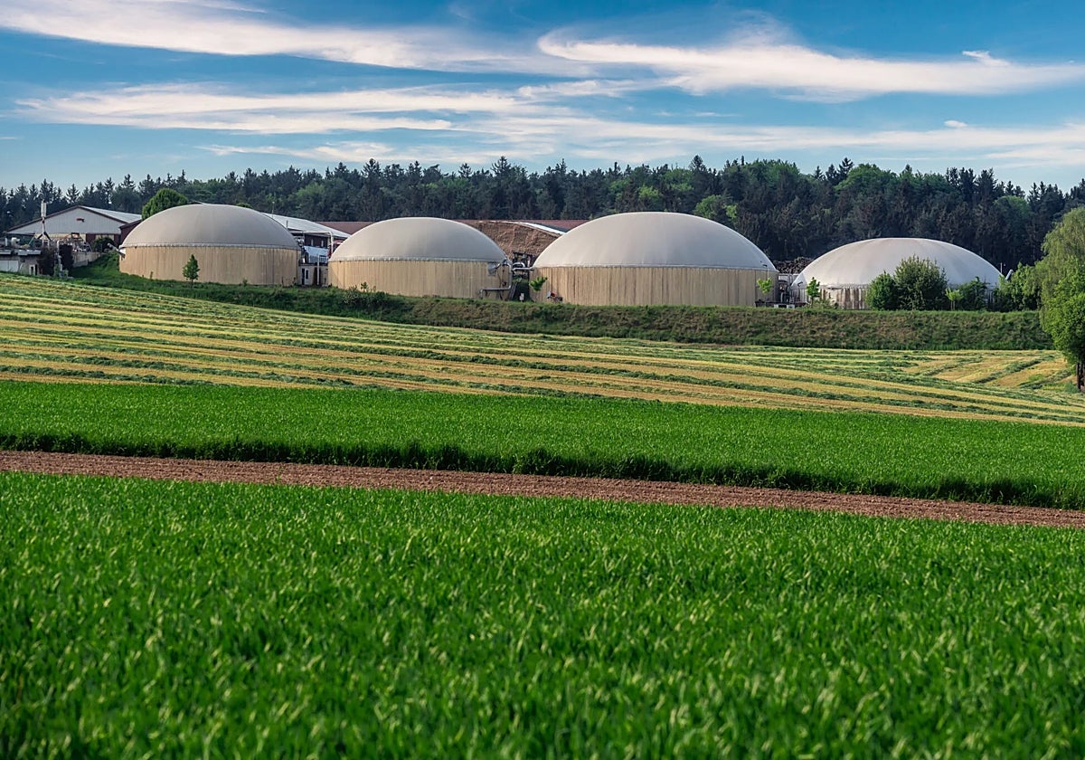Una planta de biometano. Imagen de archivo