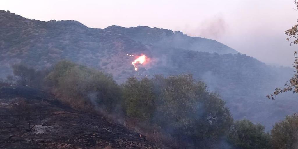 El incendio de Córdoba se reactiva en la zona de las Ermitas de madrugada tras «desarrollar una carrera ascendente»