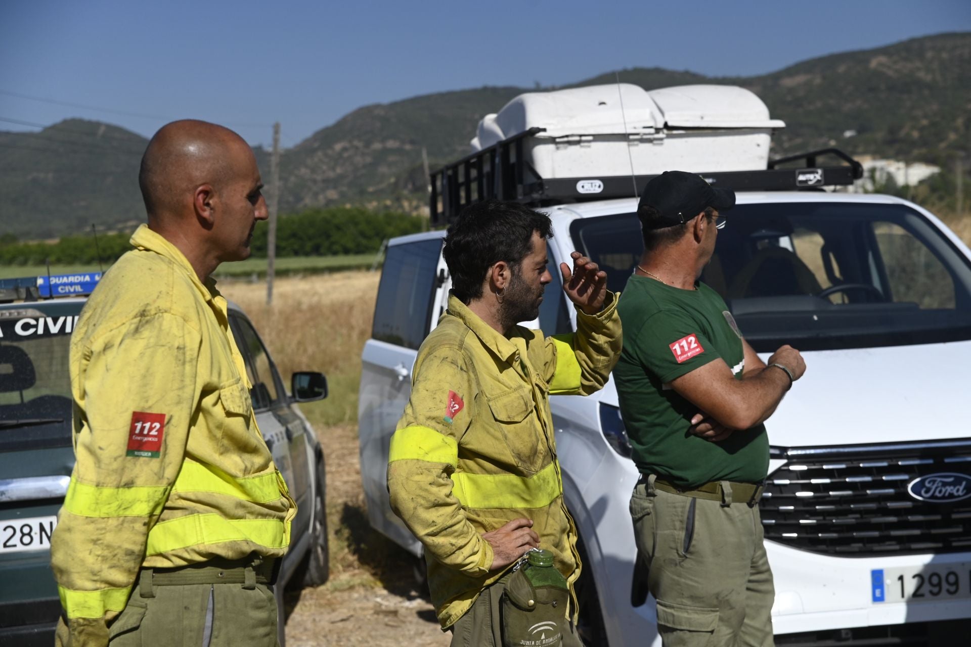 Las mejores imágenes del centro de operaciones para el incendio en la Sierra de Córdoba