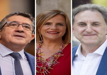 Patxi López, Pilar Bernabé y Alfonso Gil