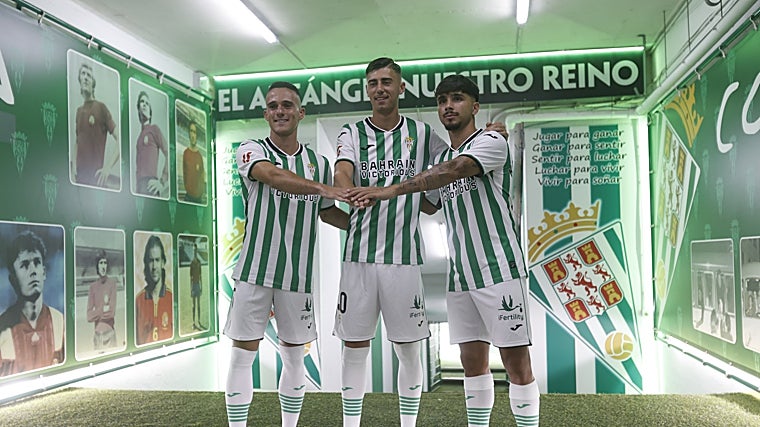 Los tres fichajes del Córdoba CF en su presentación