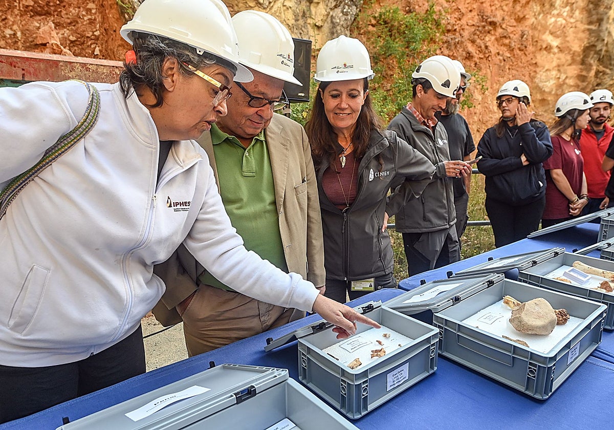 El consejero de Cultura, Gonzalo Santonja,  presenta los resultados de la campaña de excavaciones