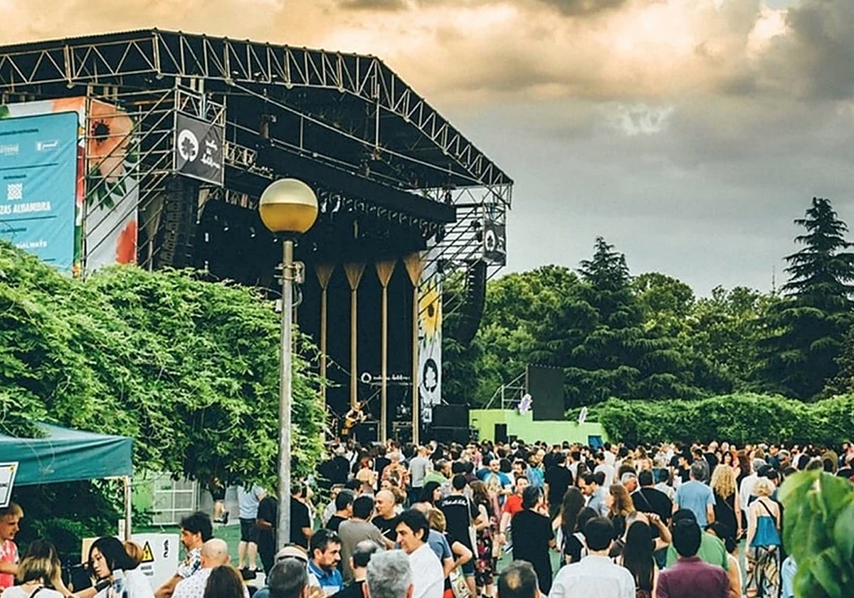 El recinto del festival Noches del Botánico