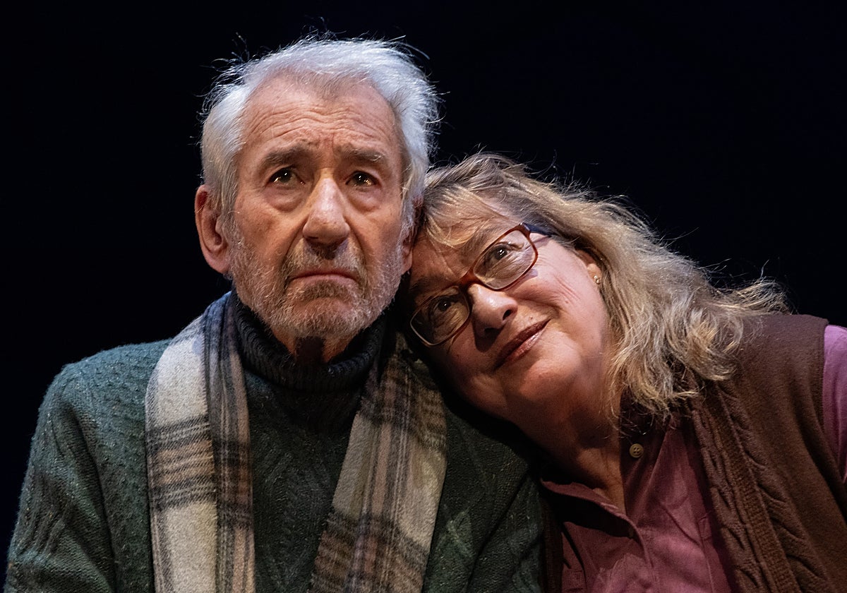 José Sacristán y Ana Marzoa en una de sus últimas funciones de teatro