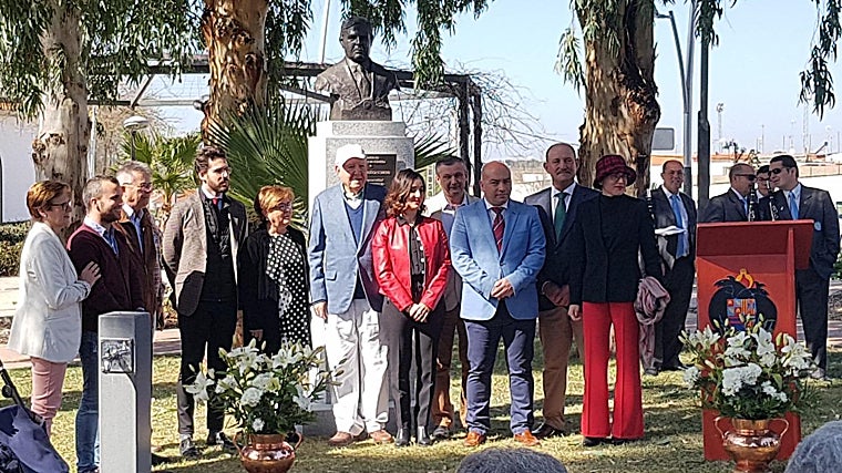 Tomás Muñoz, durante el homenaje que recibió en Villanueva de Córdoba en 2019