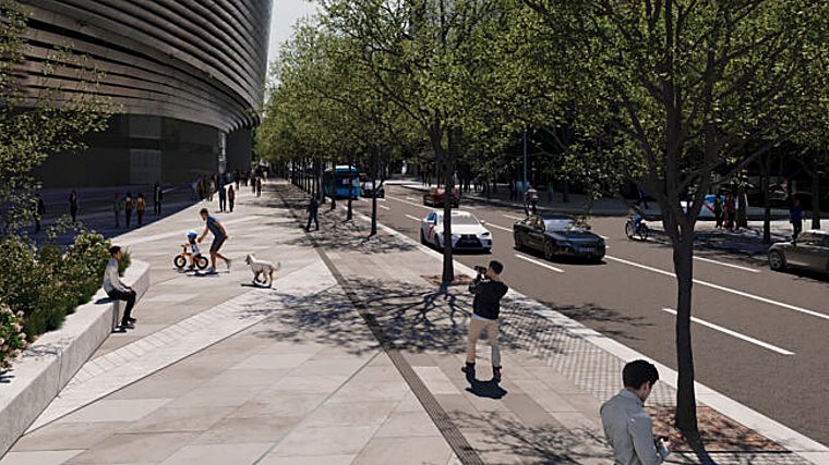 Con esta reforma, algunas aceras duplicarán su tamaño