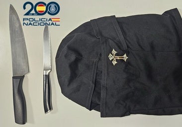 Dos detenciones a raíz de una reyerta tras la que se encuentran un par de cuchillos y un pasamontañas