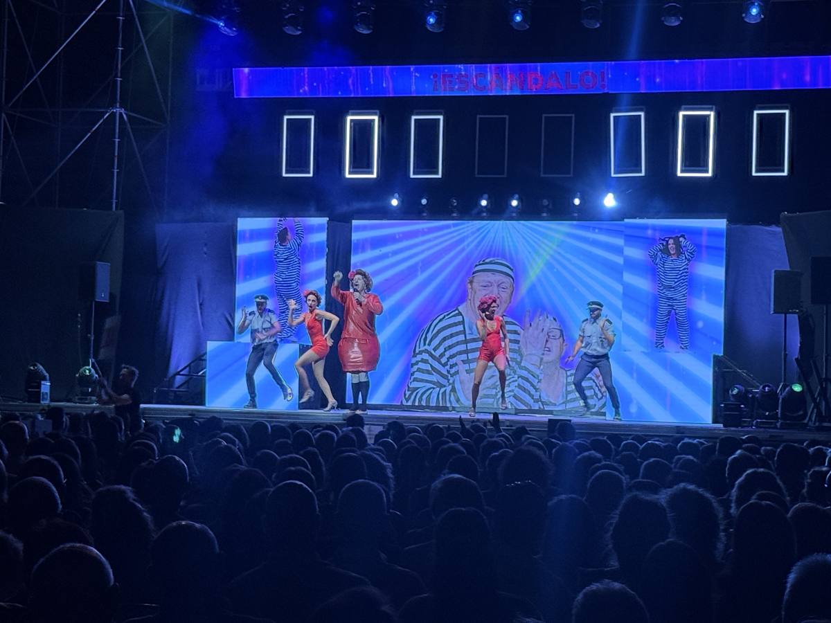 La desternillante actuación de Los Morancos en Lucena, en imágenes