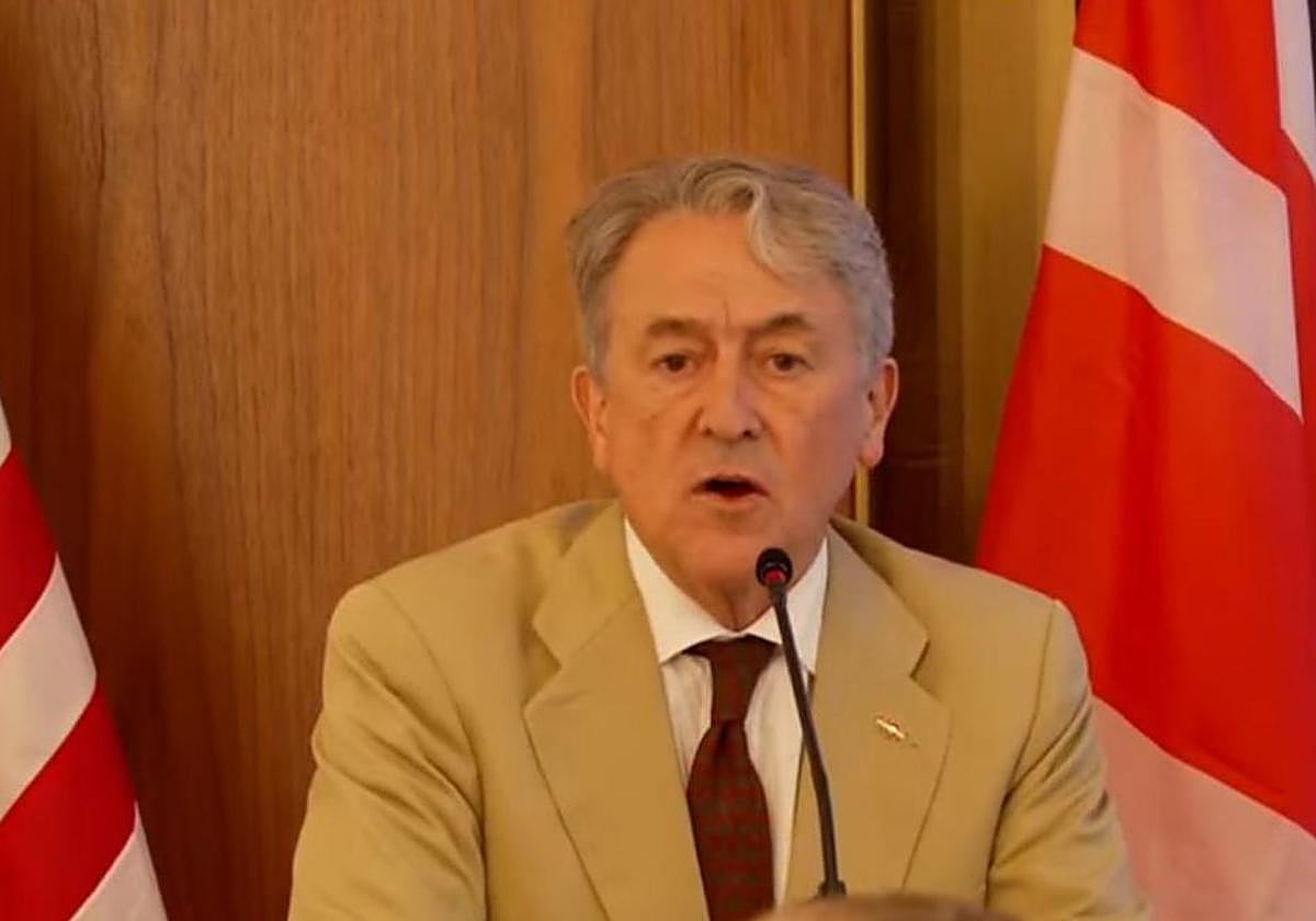 Hermann Tertsch, eurodiputado de Vox, en Estados Unidos