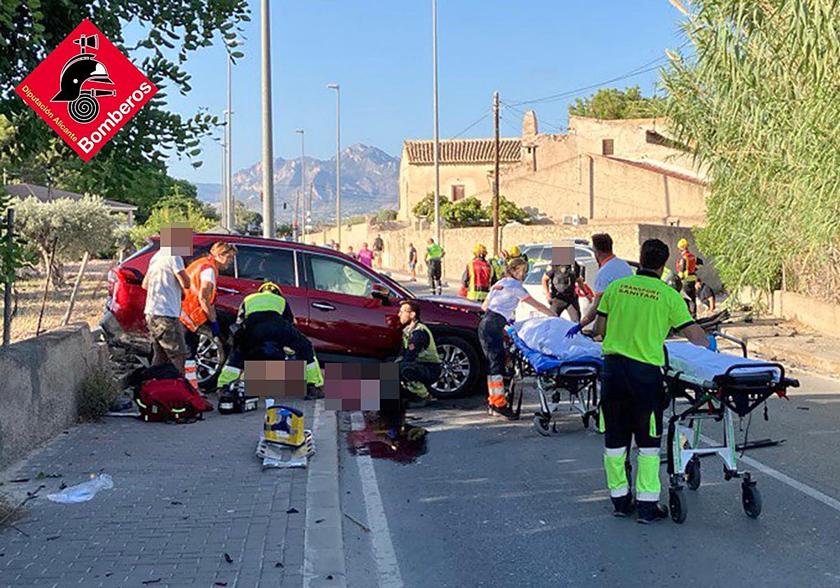 Imagen del lugar del accidente