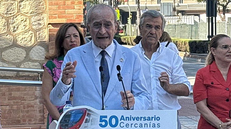 El alcalde de Málaga, Francisco de la Torre, reivindica la importancia del Tren Litoral